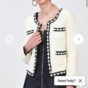 Hunter Bell Russell Cardigan, Size Large, NWT. Lovely detailing!